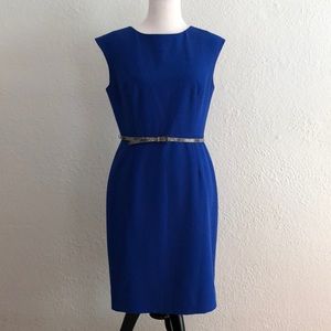 Royal blue work dress
